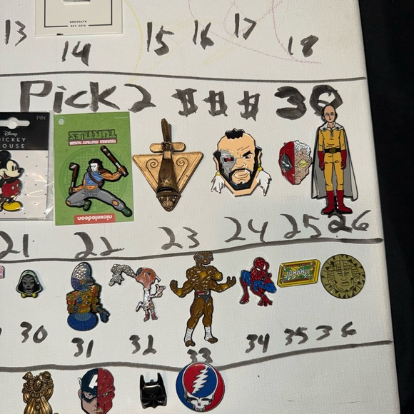 Assorted Pin Collection with Various Designs bundle comment message - Picture 6 of 7